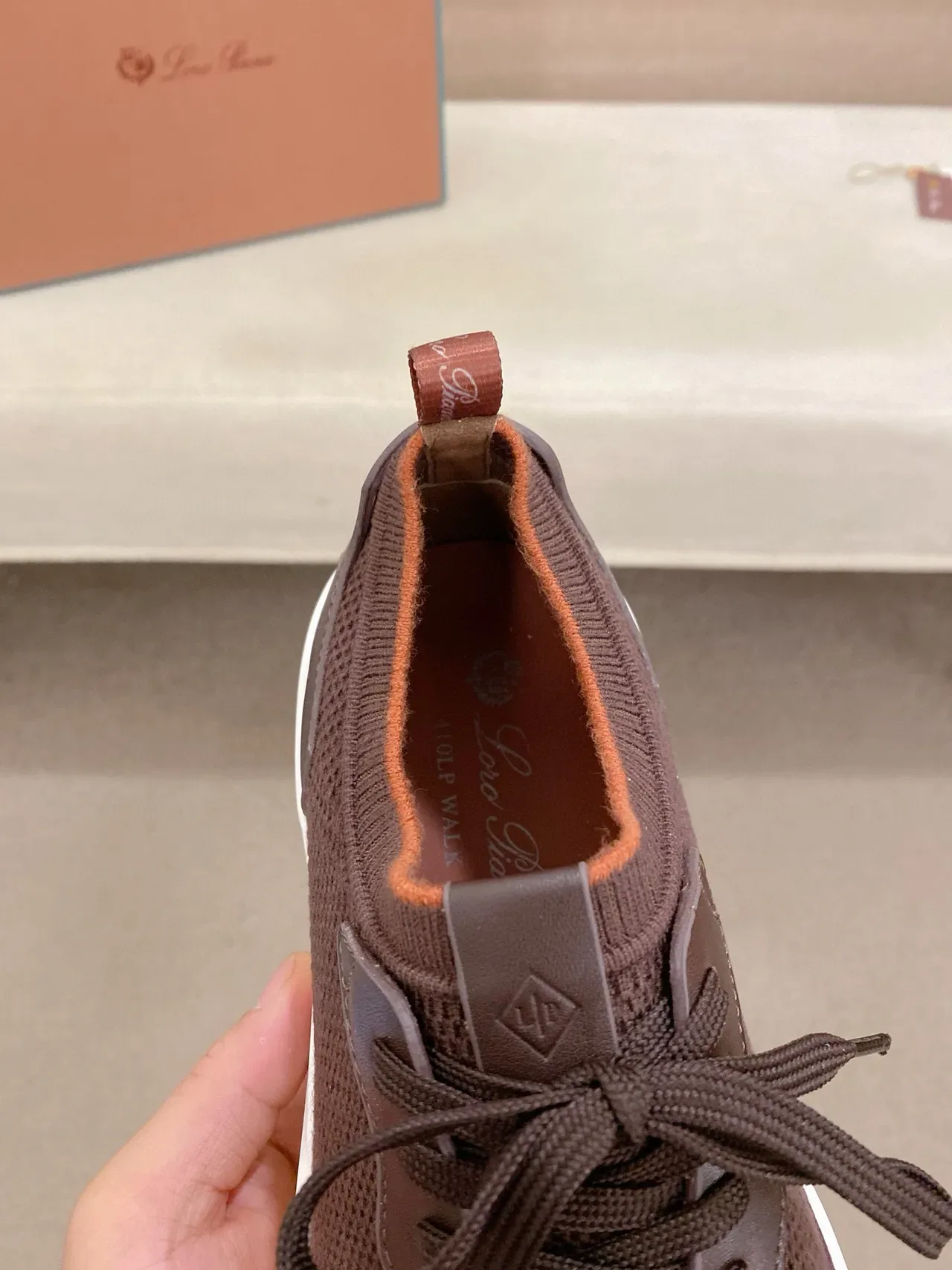 Brown Mesh and Synthetic Overlay Lifestyle Sneaker 5