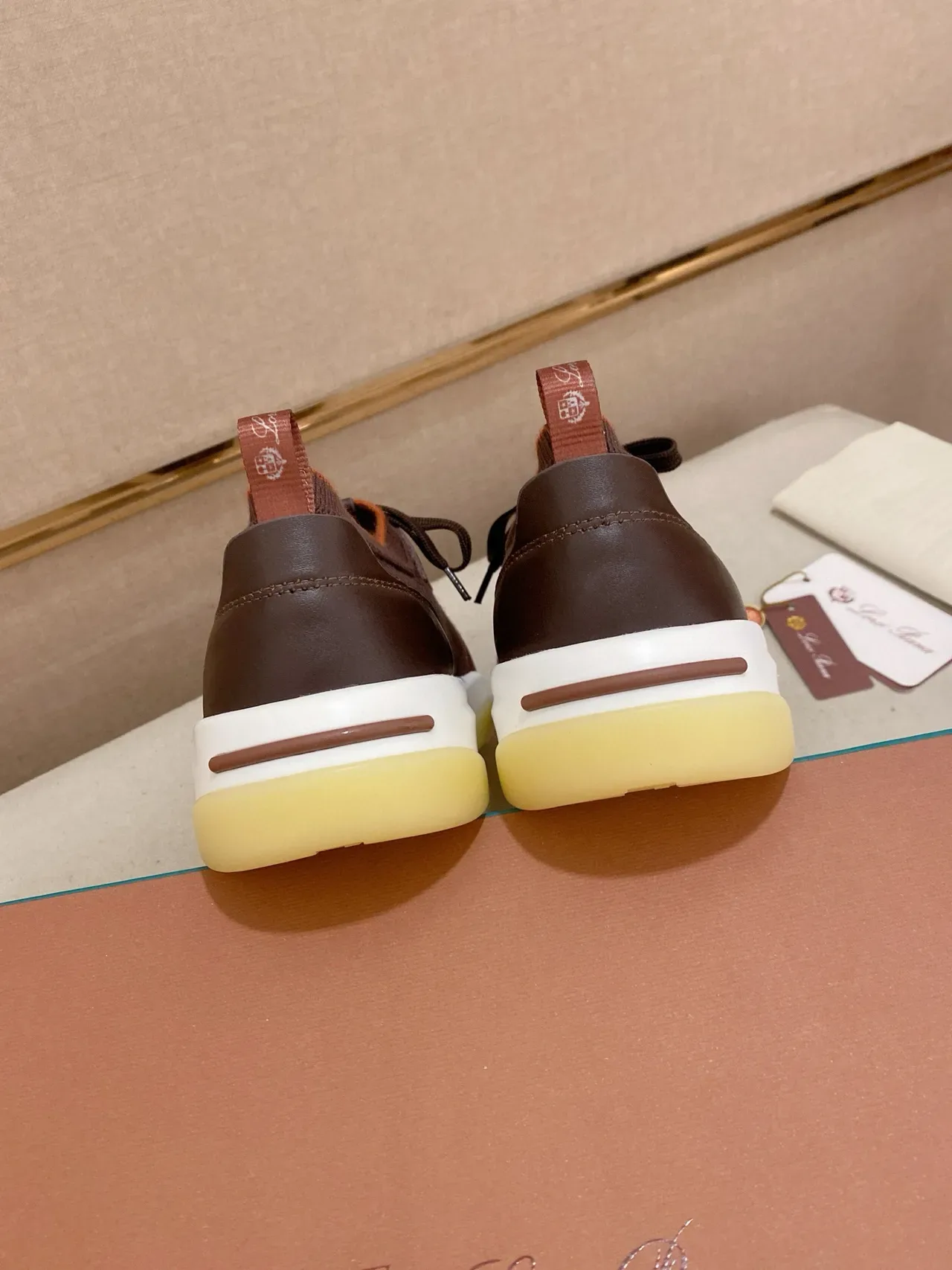 Brown Mesh and Synthetic Overlay Lifestyle Sneaker 8