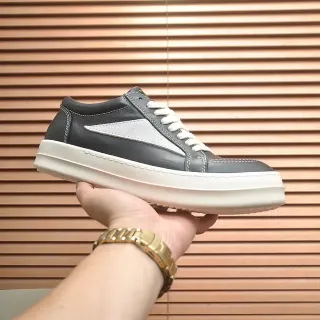 Dark Gray and Light Gray Panelled Platform Sneaker