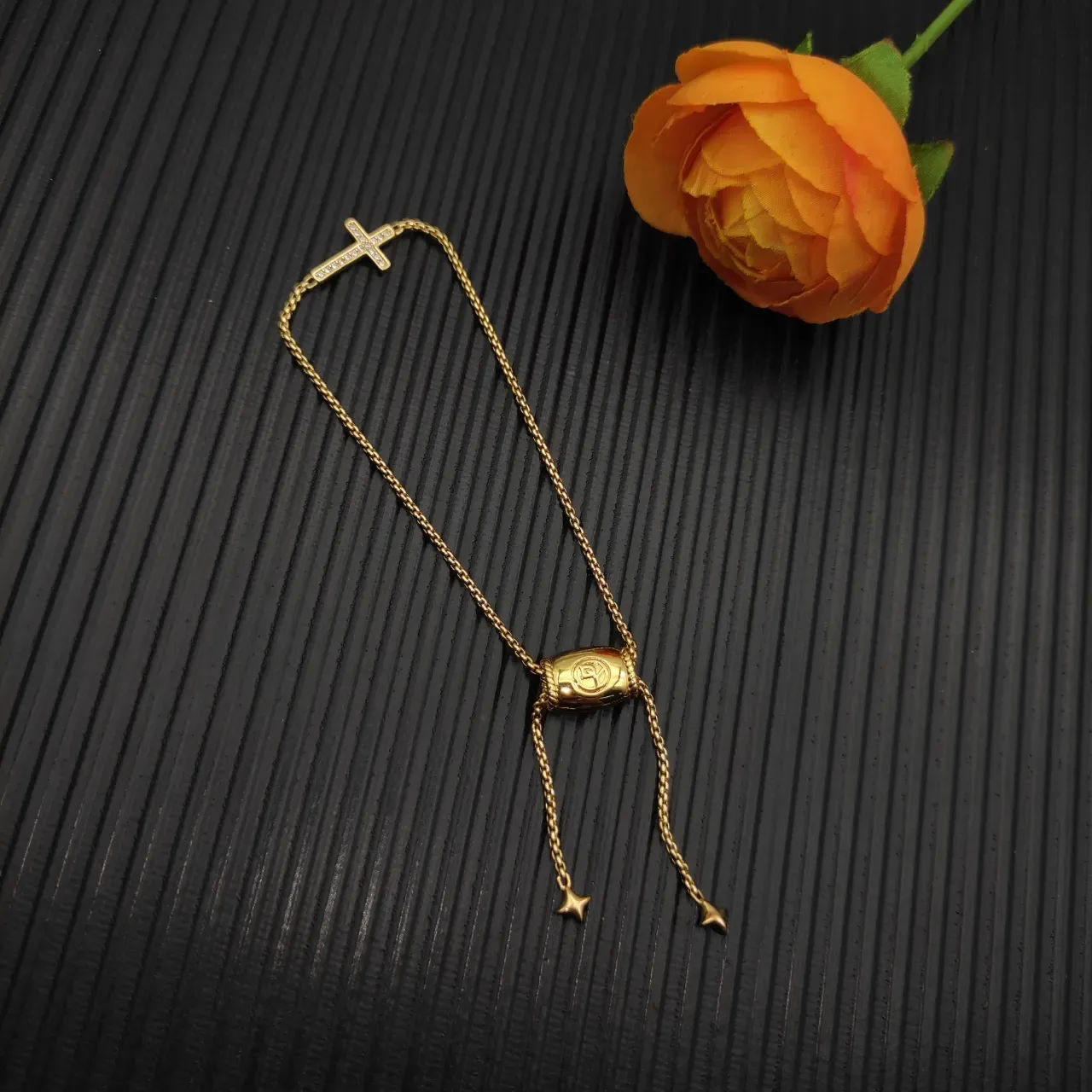 سوار David Yurman سلسلة كابل صليب متشابك خرز برميل تعويذة نجمة 7