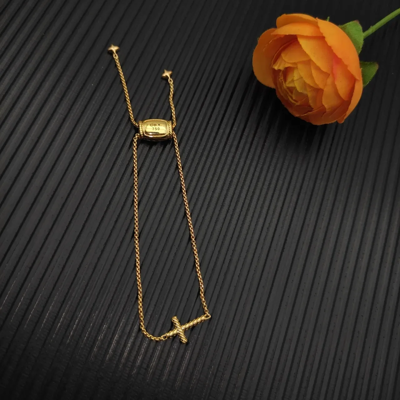 سوار David Yurman سلسلة كابل صليب متشابك خرز برميل تعويذة نجمة 8