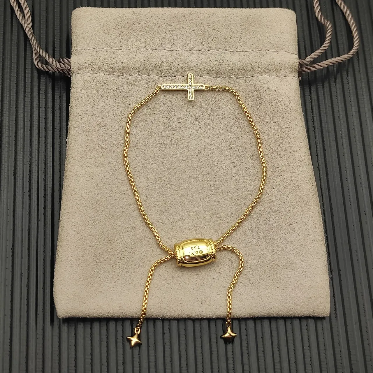 سوار David Yurman سلسلة كابل صليب متشابك خرز برميل تعويذة نجمة 10