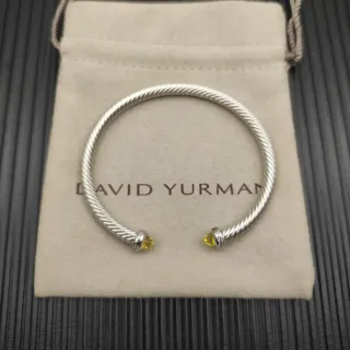 David Yurman Cable Classics Citrino Cable Trenzado Pulsera
