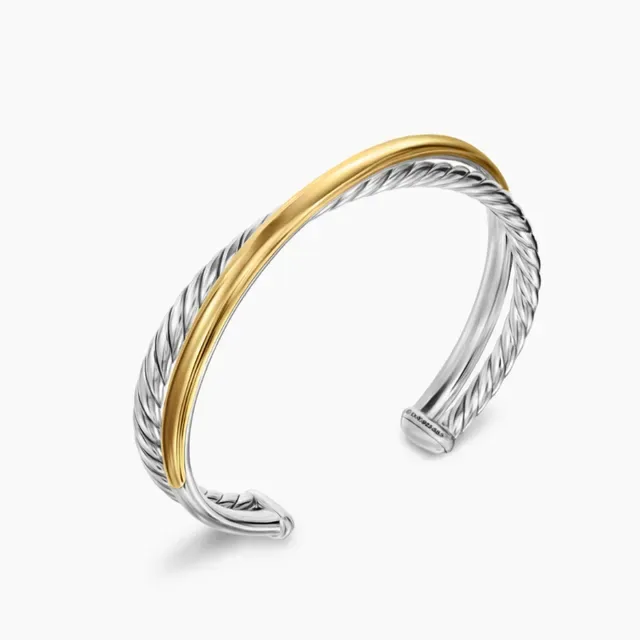 David Yurman Cable Classics Dual-Tone Twisted Cable Bracelet 9