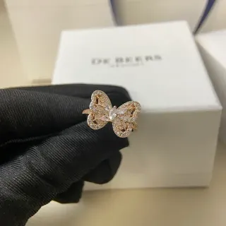 De Beers Butterfly Pavé Crystal রিং