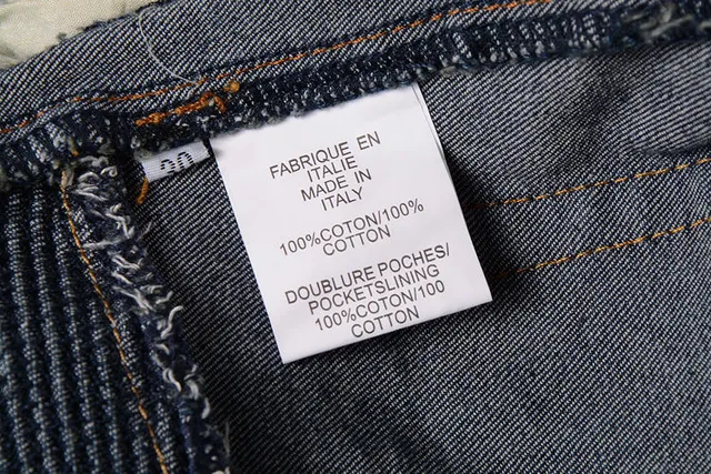 Distressed Moto-Panelled Zip-Pocket Blue Jeans 2
