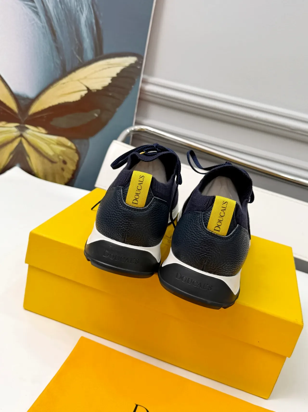 DOUCAL'S Chaussures Lifestyle Navy en Maille Lacées 3