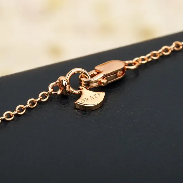 Dual Butterfly Pavé Pink Gemstone Rose-Gold Necklace 2