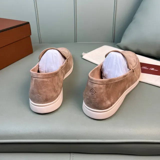 Mocas moc-toe slip-on de ante rosa polvoriento 6