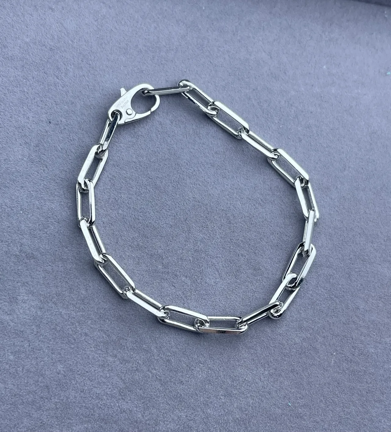 Flat-Link Polished Metal Chain Necklace 3