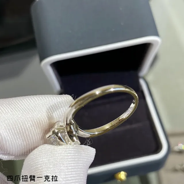 Four-Prong Twisted Shank Solitaire Ring 4