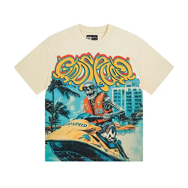 Graphic-Print Oversized Double-Sided T-Shirt 2