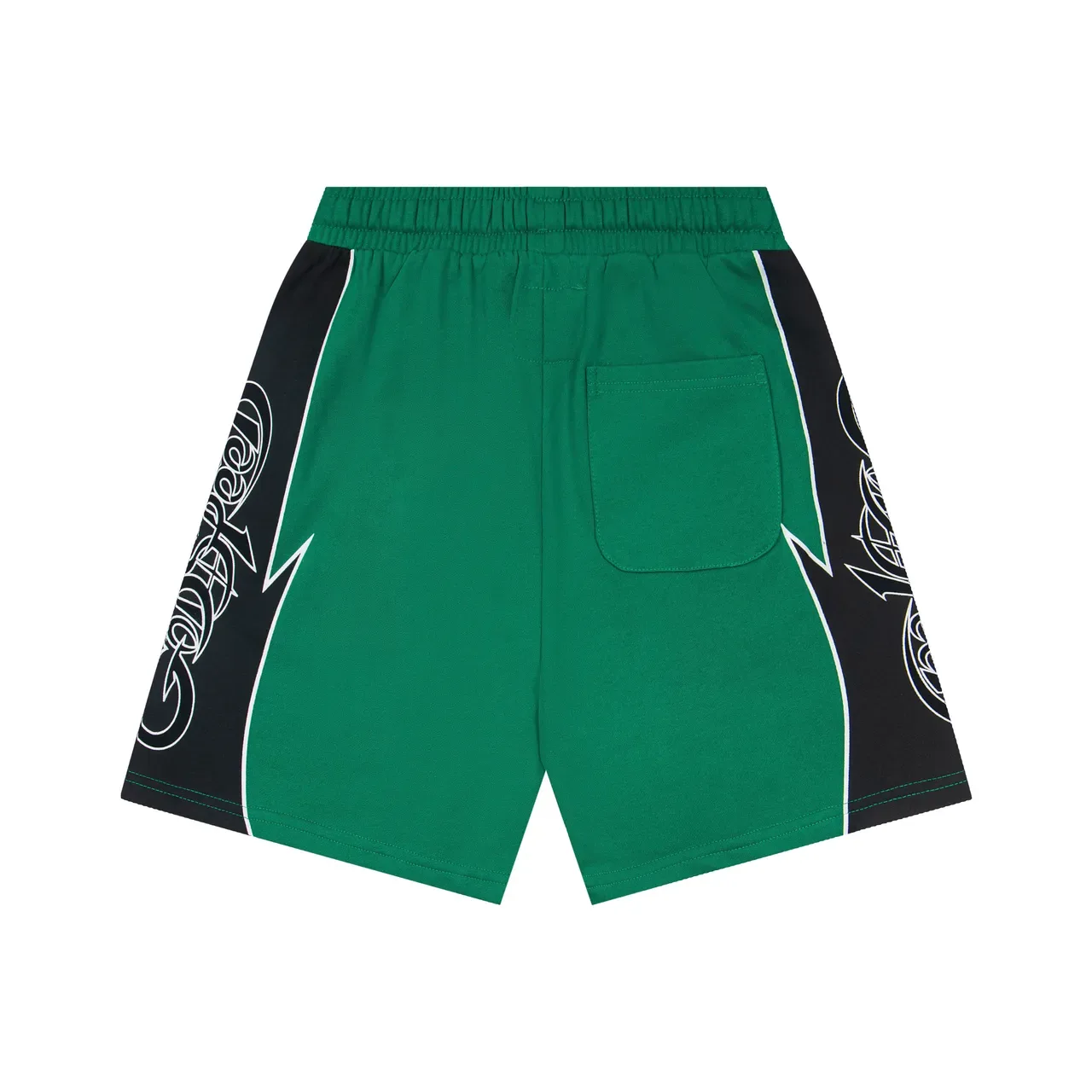 Graphic Side Panel Elastic Waist Drawstring Shorts 2