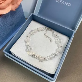 HEFANG سوارة خرز نجمة شفافة