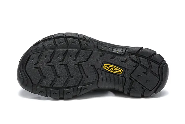 KEEN Black Multi-Strap Lace-Lock Closure Casual Sandals 15