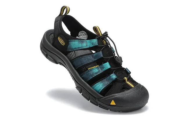 KEEN Black Multi-Strap Lace-Lock Closure Casual Sandals 16