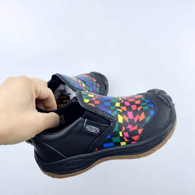 KEEN Black Multicolor Slip-On Elastic Gusset Casual Shoes 17