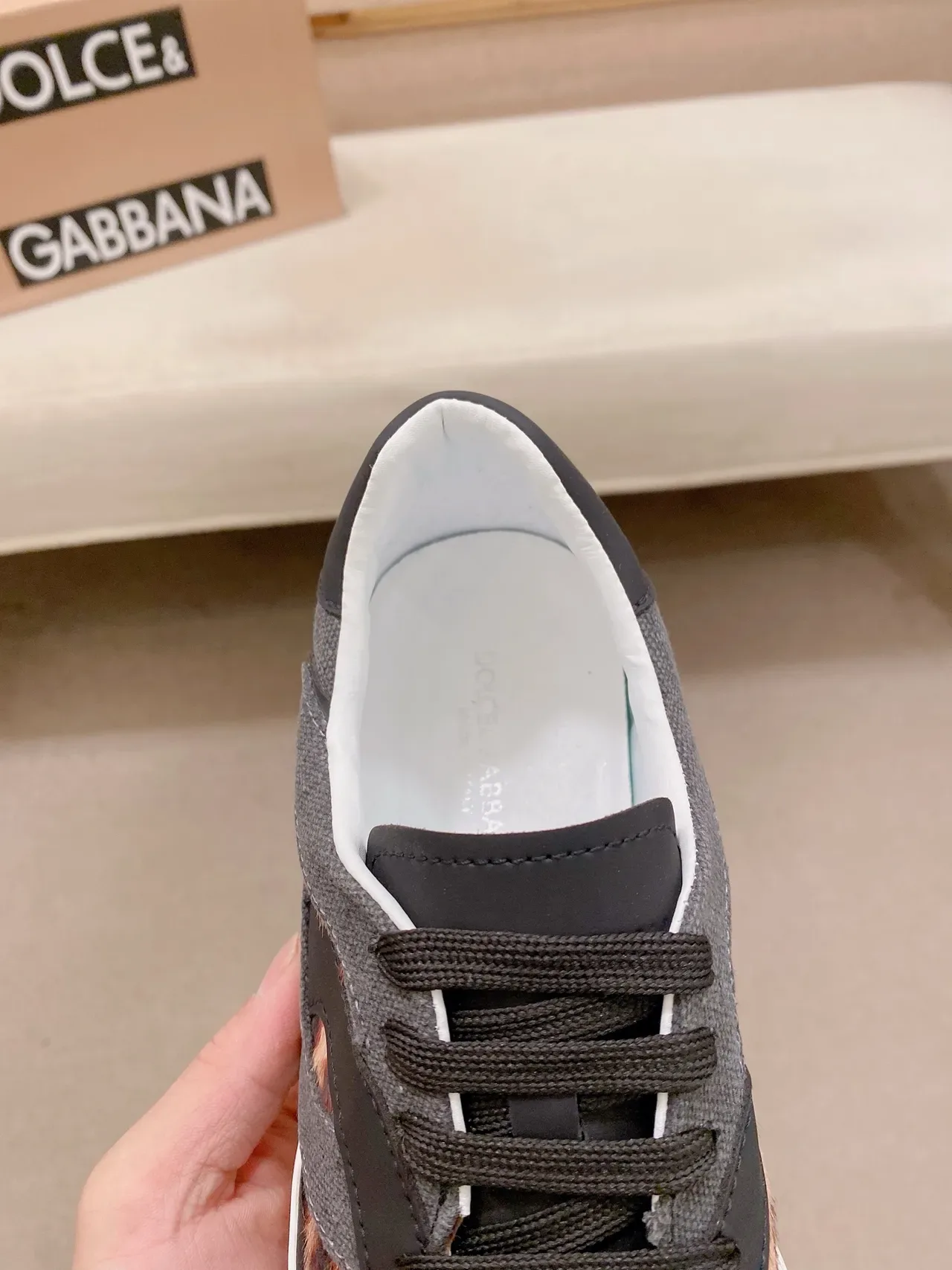 Leopard-Print Cutout Overlay Sneaker 4
