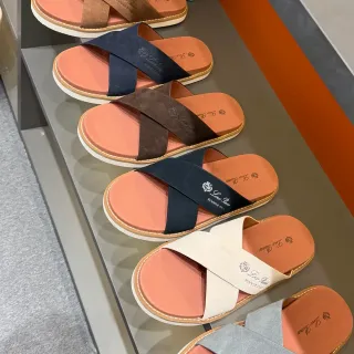 Loro Piana Summer Walk Sandálias Casuais Tira Cruzada