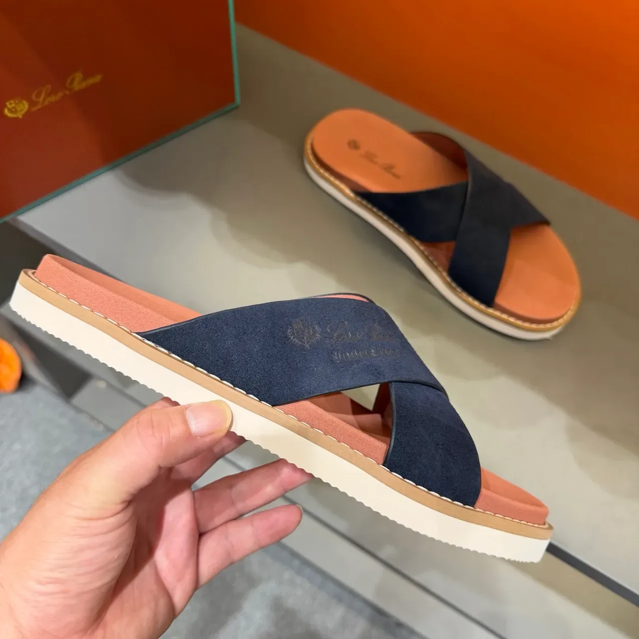 Loro Piana Summer Walk Sandales Casual Bride Croisée 7