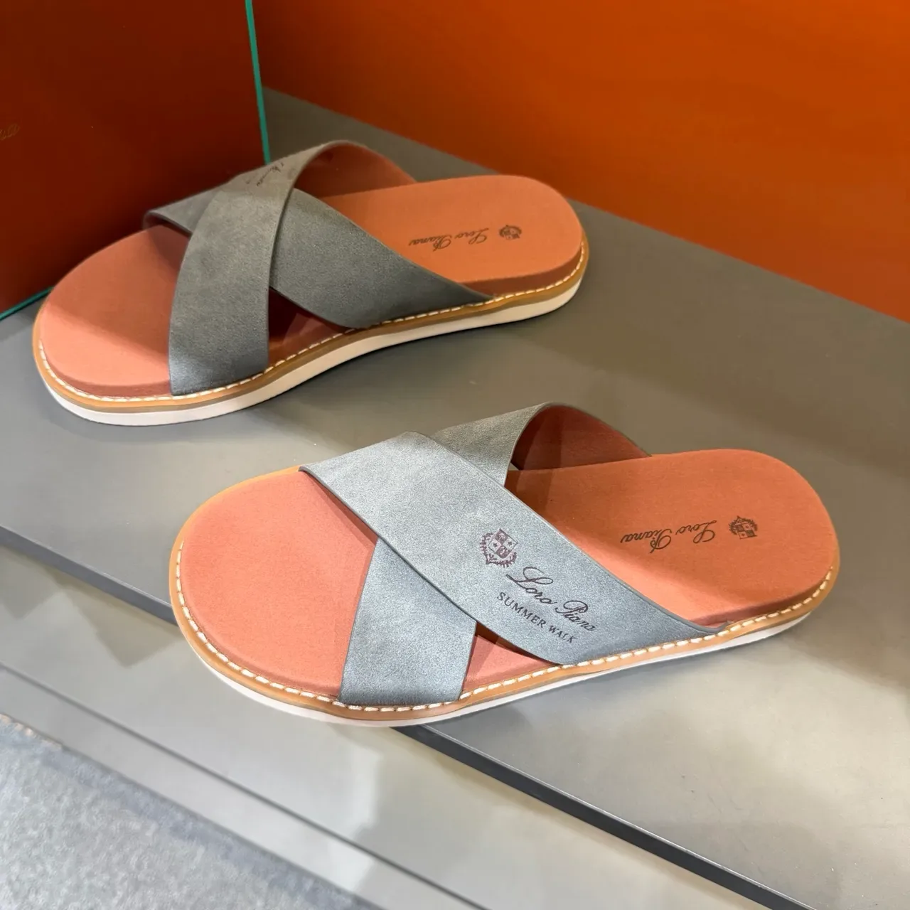 Loro Piana Summer Walk Sandales Casual Bride Croisée 9