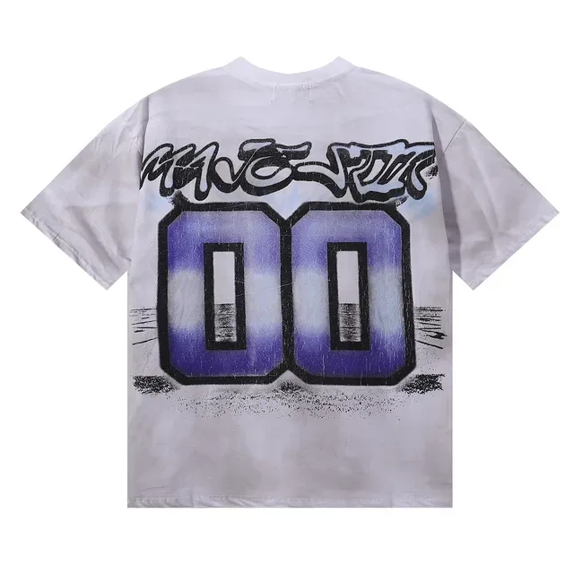 MAJESTIK Graphic Shark Print Oversized T-Shirt 2