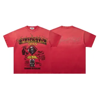 T-shirt graphique clouté MAJESTIK Running On Redline