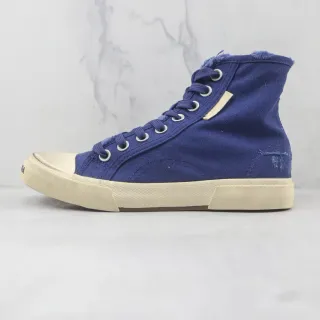 أحذية رياضية Navy Beige high-top بقماش علوي