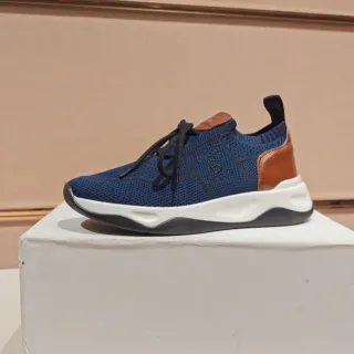 حذاء رياضي Navy Brown نيت أبو كونتراست ليذر هيل