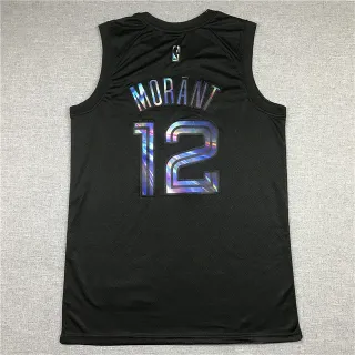 NBA জ্যা মোরান্ট বর্ণিল সংস্করণ কালো জার্সি