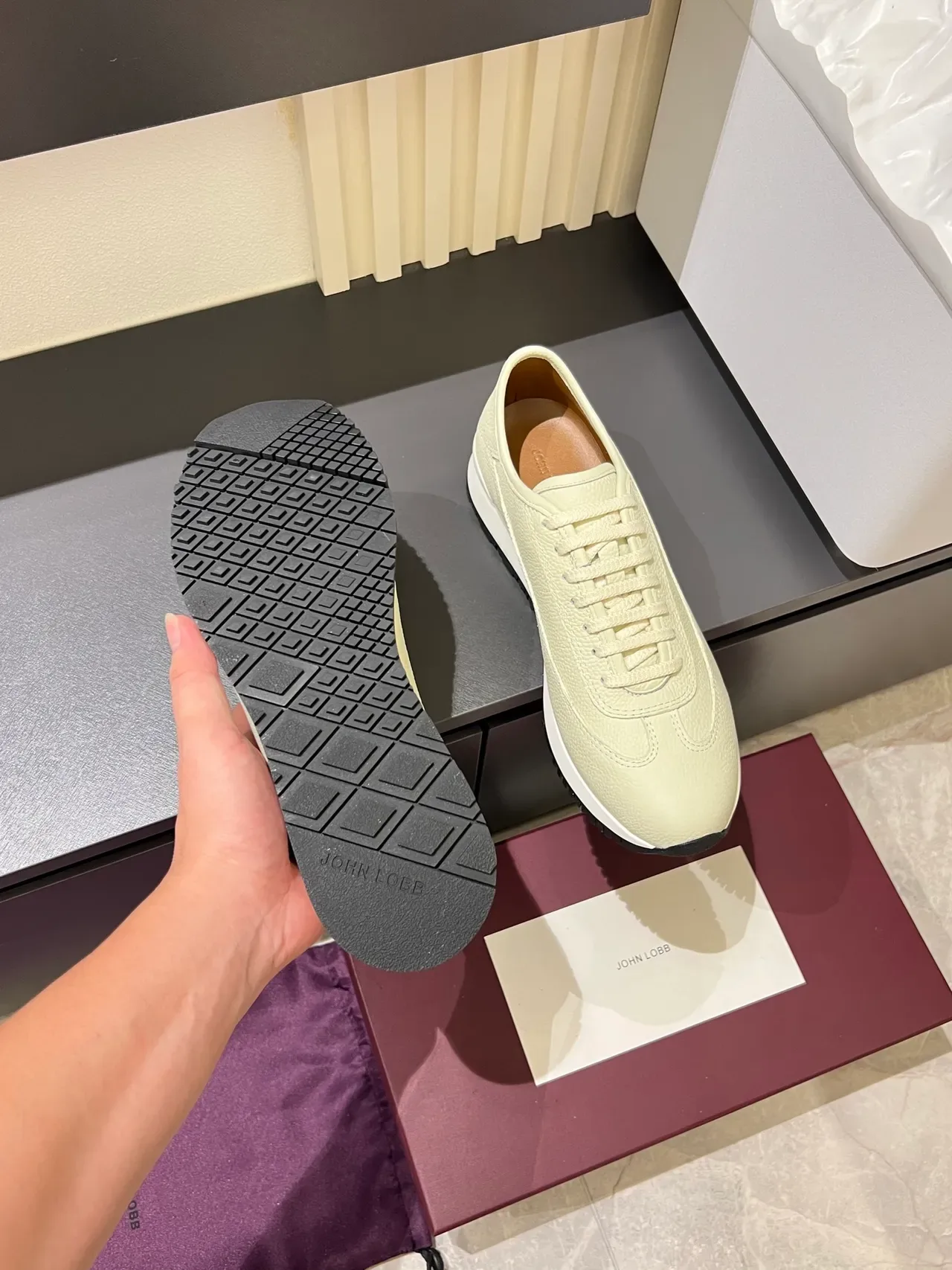 Off-White Sneakers Lifestyle en Cuir Texturé à Profil Bas 3
