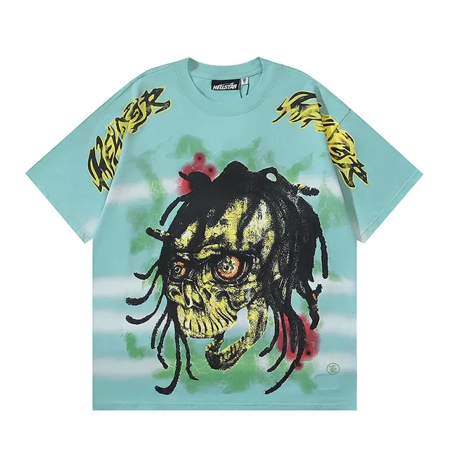T-shirt oversize double face imprimé graphique crâne et 'Path To Paradise' 2