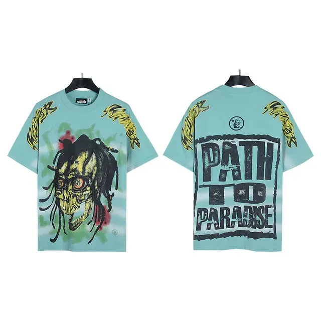 T-shirt oversize double face imprimé graphique crâne et 'Path To Paradise' 4