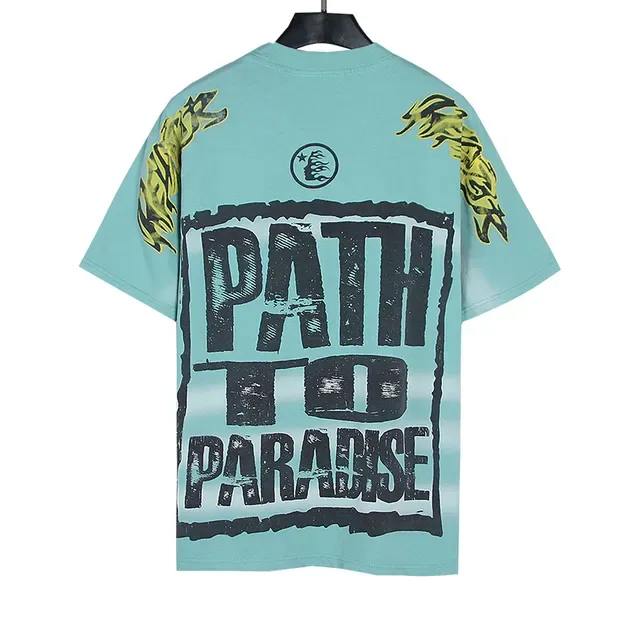 T-shirt oversize double face imprimé graphique crâne et 'Path To Paradise' 6