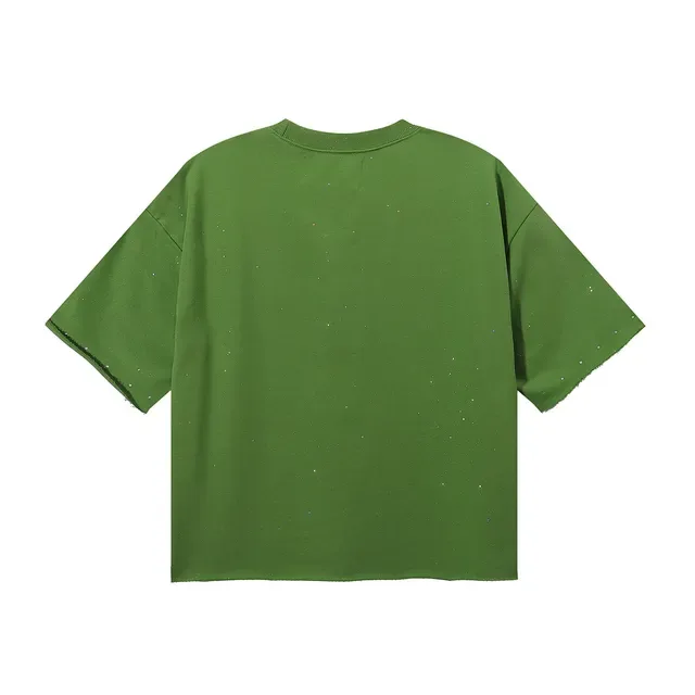 Oversized Graphic Print Speckled T-Shirt 2