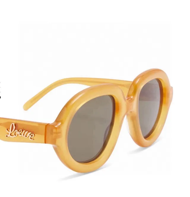Lunettes de soleil oversized rondes noires en acétate 6