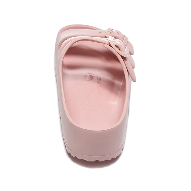 Papillio Pink Beige Three-Strap Buckle Closure Molded EVA-Like Construction Casual Sandals 5