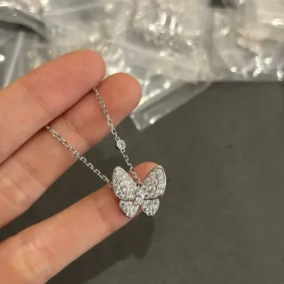 Collier Pendentif Papillon Cristal Pavé