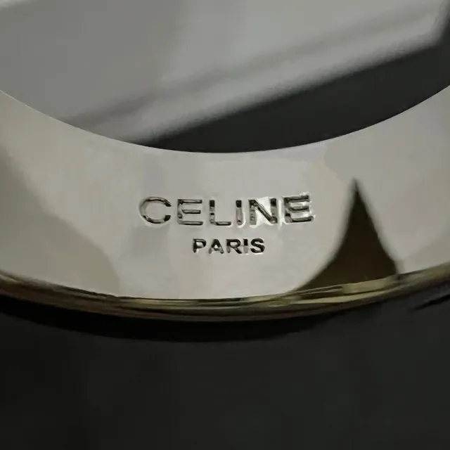 Pavé-Set Letter-Shaped Chunky Ring 2