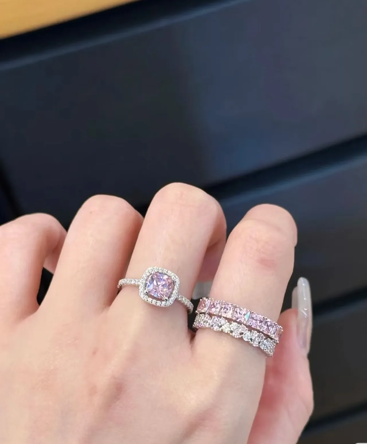 Pavé-Set Multi-Stone Eternity Band Ring 2
