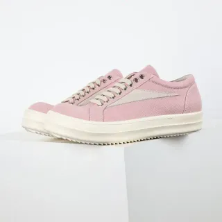 Pink Beige Canvas Upper Platform Sole Sneakers