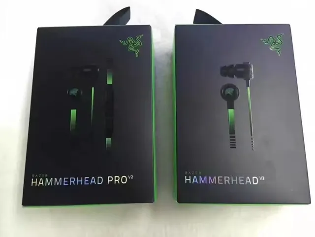 Razer हरा काला जीवंत चेसिस डिटैचेबल बूम माइक ओवर-यर हेडफोन्स 2
