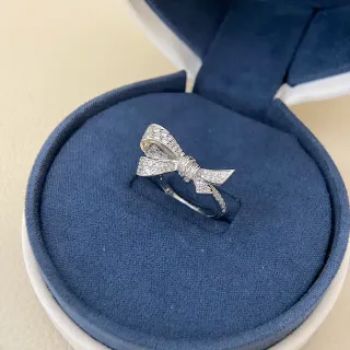 خاتم فضي بحري شكل قوس Pavé-Set حجريات