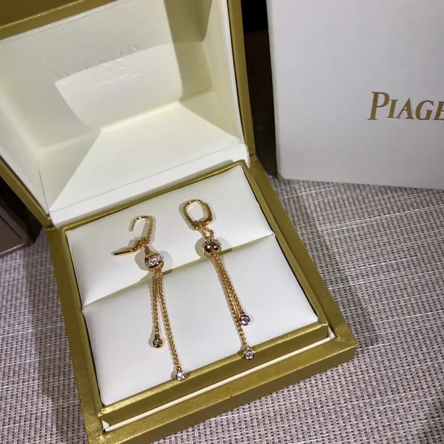 Silver-Tone Pavé Bead and Chain Drop Earrings 2