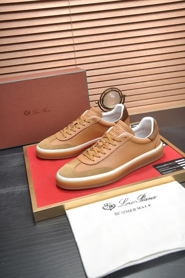 Tênis Lifestyle Couro Tan Low Top Solado de Goma 4