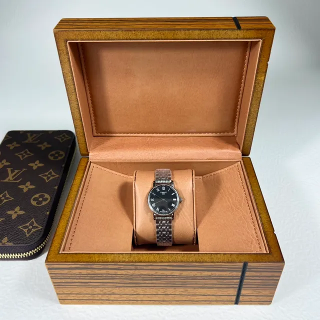 Tissot Everytime Black Dial Silver-Tone Quartz Watch 3