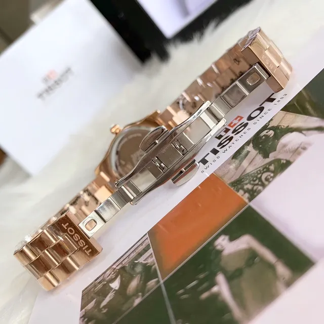 Tissot T-Lady Wave Series Rose Gold-Tone Quartz Watch 2