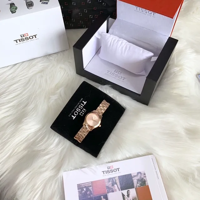 Tissot T-Lady Wave Series Rose Gold-Tone Quartz Watch 7