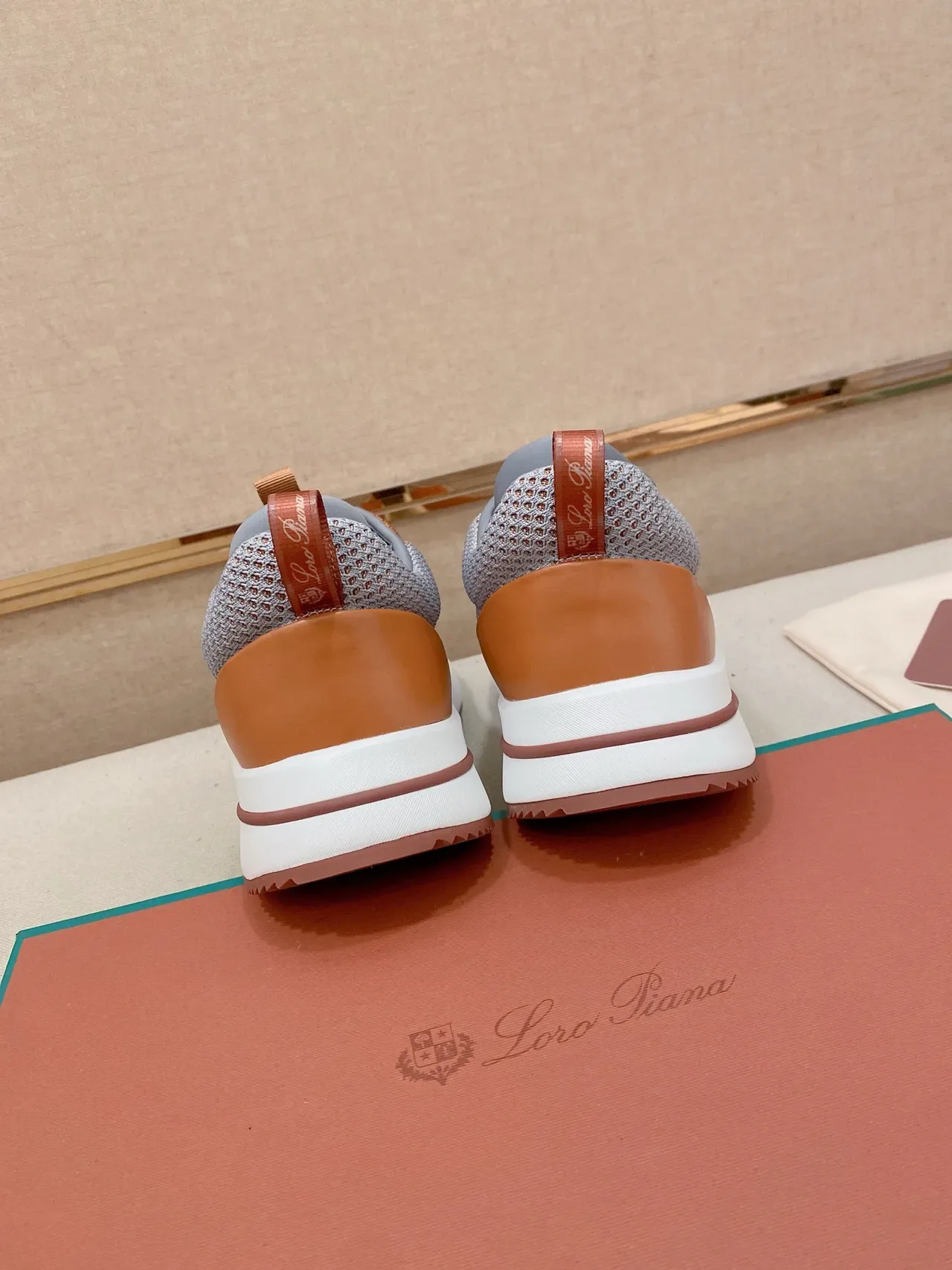 Two-Tone Knit and Mesh Low-Top Sneaker 3