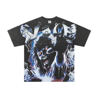 Vale Graphic Horror Print Oversized T-Shirt
